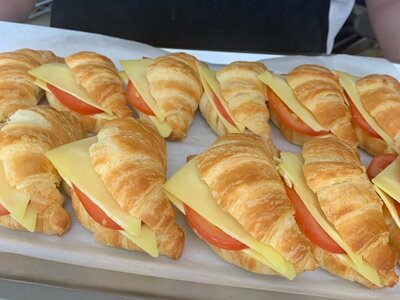 Breakfast - Cheese and Tomato Croissants